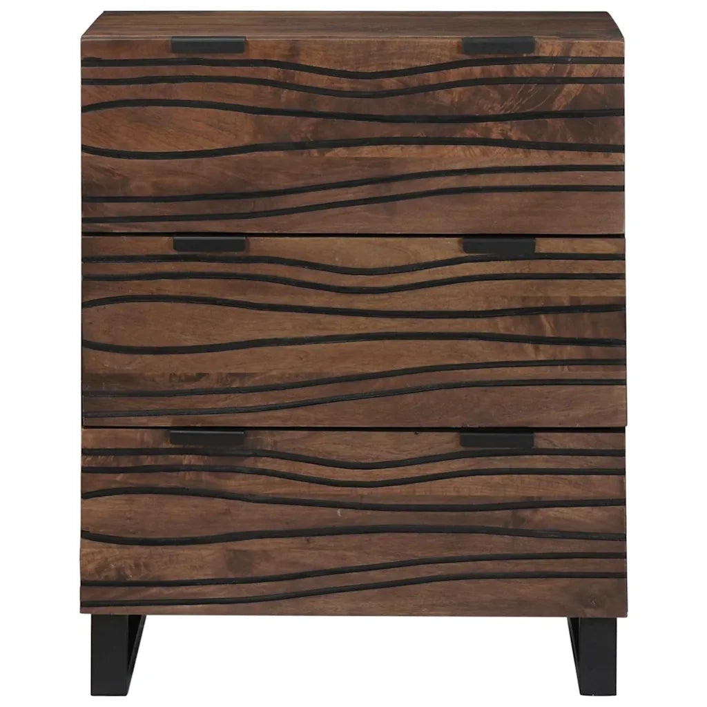 Credenza-Buffet-Armadio da cucina Marrone 60 x 33.5 x 75 cm Legno massello di mango 422963