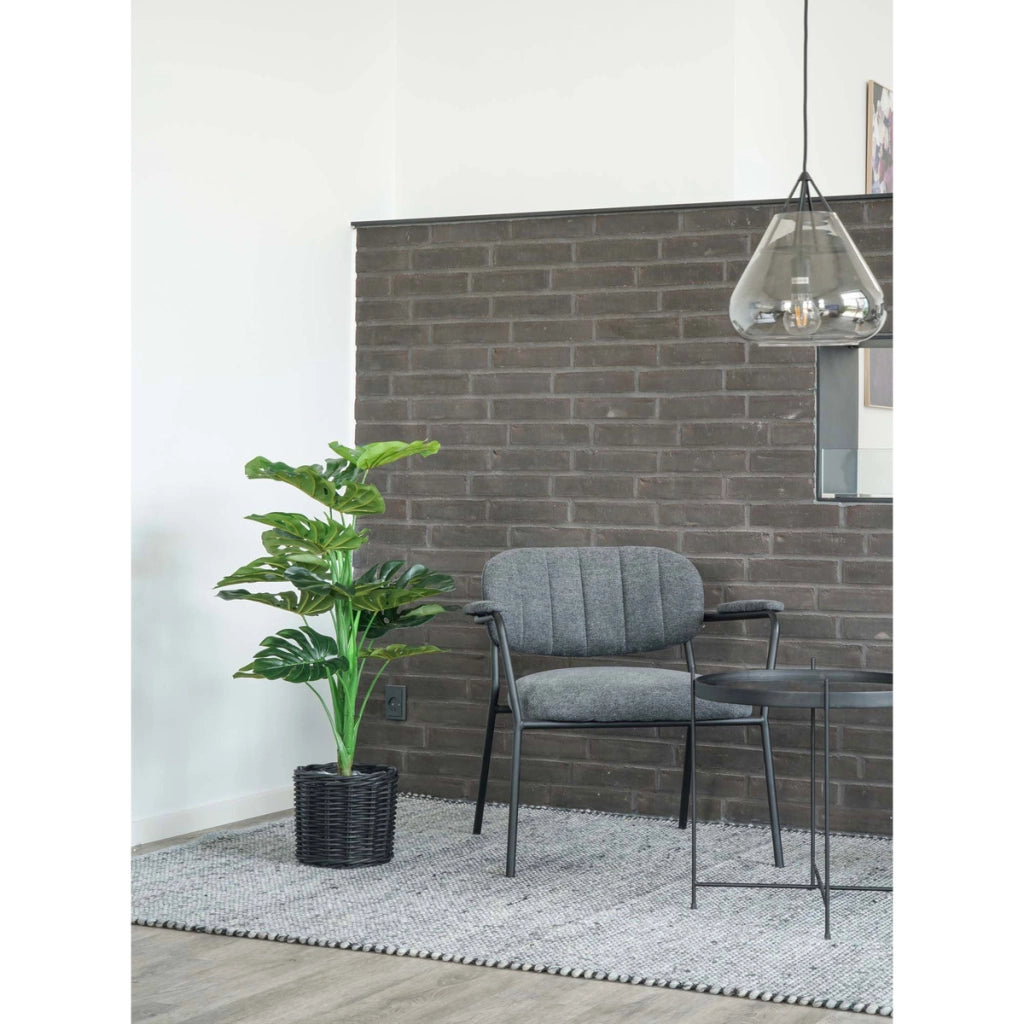 Pianta Artificiale Monstera, Verde, Polietilene, 50x50x90 cm