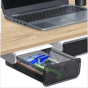 Sostegno estensibile, cassetti, mobile da attaccare al muro, 2 pezzi, cassetti multifunzione autoadesivi, base in plastica, per ufficio domestico, accessori per l'ufficio