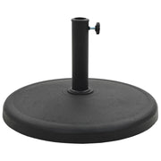 Base per ombrellone rotonda Base in poliresina 19 kg nero 2202095