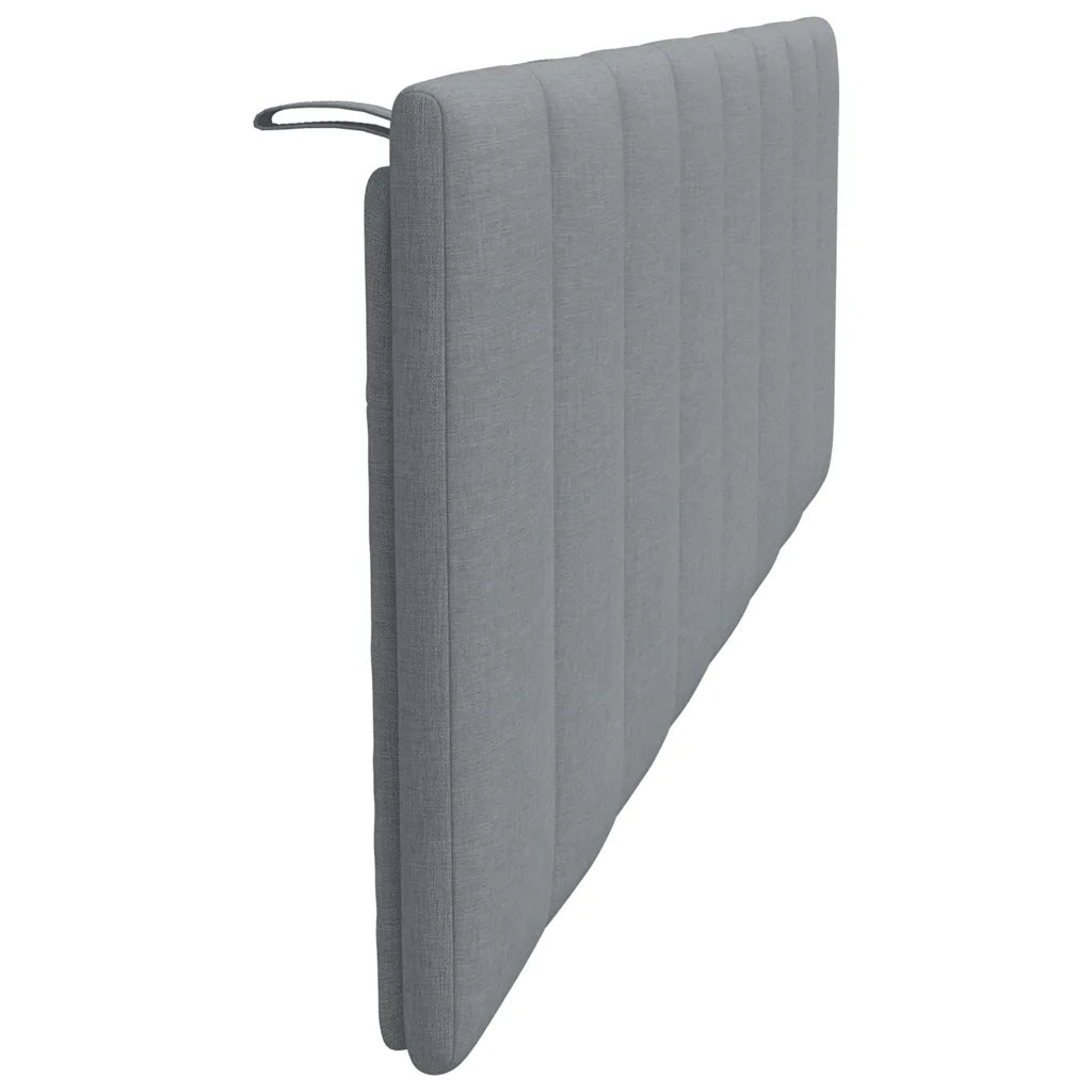 Cuscino Testiera Hanko Grigio Chiaro 160 cm in Tessuto CFW7063762