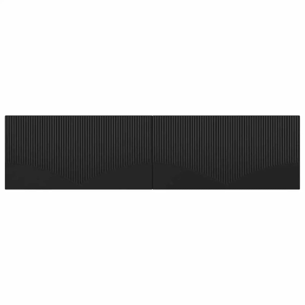 Testiera da Muro HOORN Nero Legno ingegnerizzato 897366