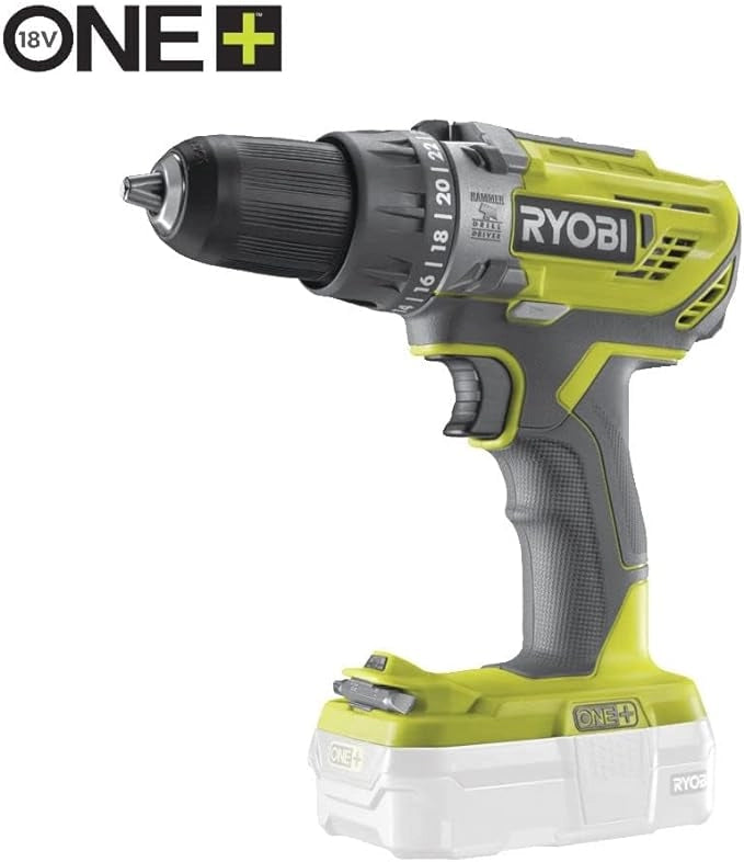 TRAPANO AVVITATORE A PERCUSSIONE A BATTERIA BRUSHLESS 'R18PD3-220S' 18V 2,0Ah - RYOBI