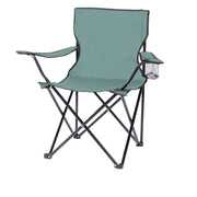 Sedia pieghevole da campeggio in tessuto verde 82x50x80cm