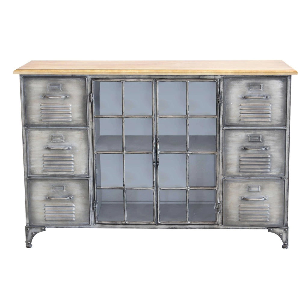 Madia in Acciaio Legno cm 124 5x40 5x83 - CHRISTMAS