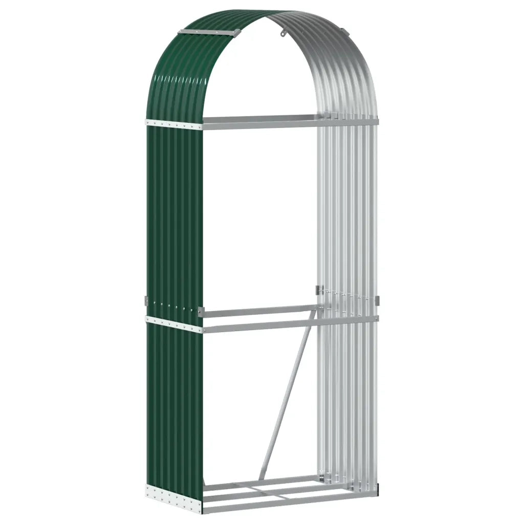 Portaceppi Verde 80x45x190 cm in Acciaio Zincatocod mxl 85027