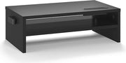 Altezza per Monitor in Legno - Altezza per Monitor Ergonomica - Registrazione per Smartphone - Gestione Cavi - Computer - Laptop - PC - Altezza per Monitor in Legno Nero