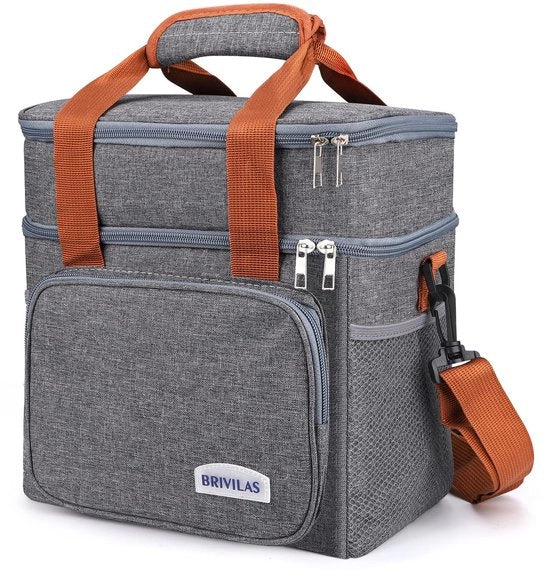 Tas a Isolamento Termico, 12L, Picnic, Portatile, Opvolutile, Impermeabile, per Uomo Donna, Scuola Lavoro Esterno
