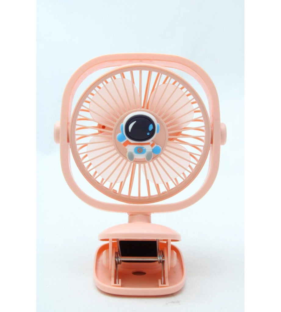 Mini Ventilatore da tavolo con clip ricaricabile tramite USB luce RGB BJJ848-2