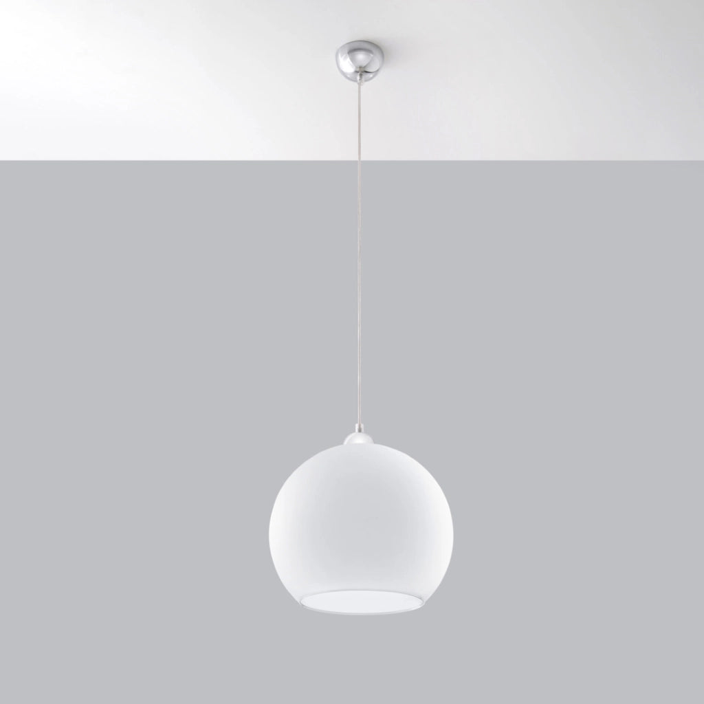 Lampada a sospensione ROTUND bianca Pure Lume E27 30cm