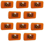 Segnalatore di posizione 24V - 10 pezzi - LED 4 LED - Luce color ambra - IP65 impermeabile - Adatto per serie V01V0 FH/FM - Lampada di segnalazione