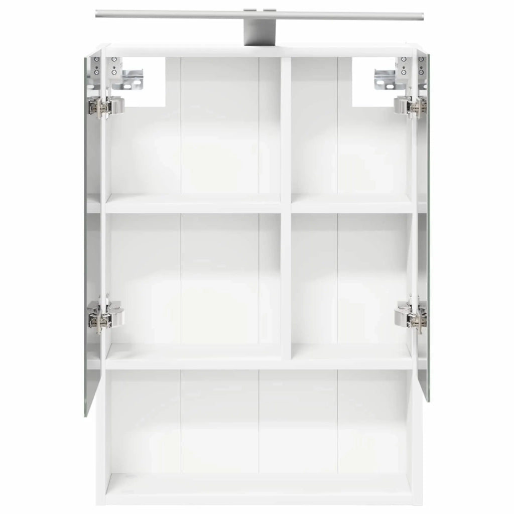 Mobiletto per specchio da bagno Bianco 50 x 14,5 x 70 cm