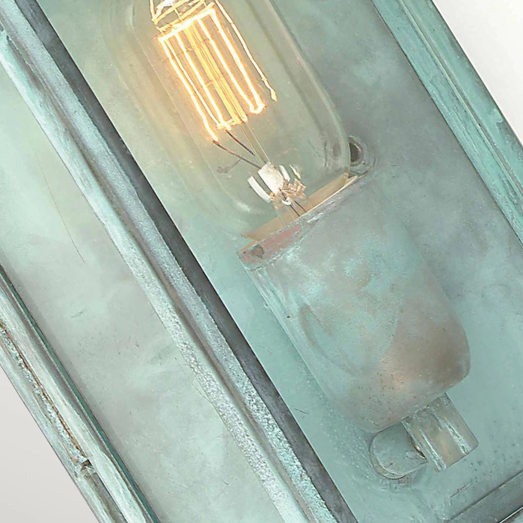 Applique esterna Regents Park E27 ottone grynspan IP44