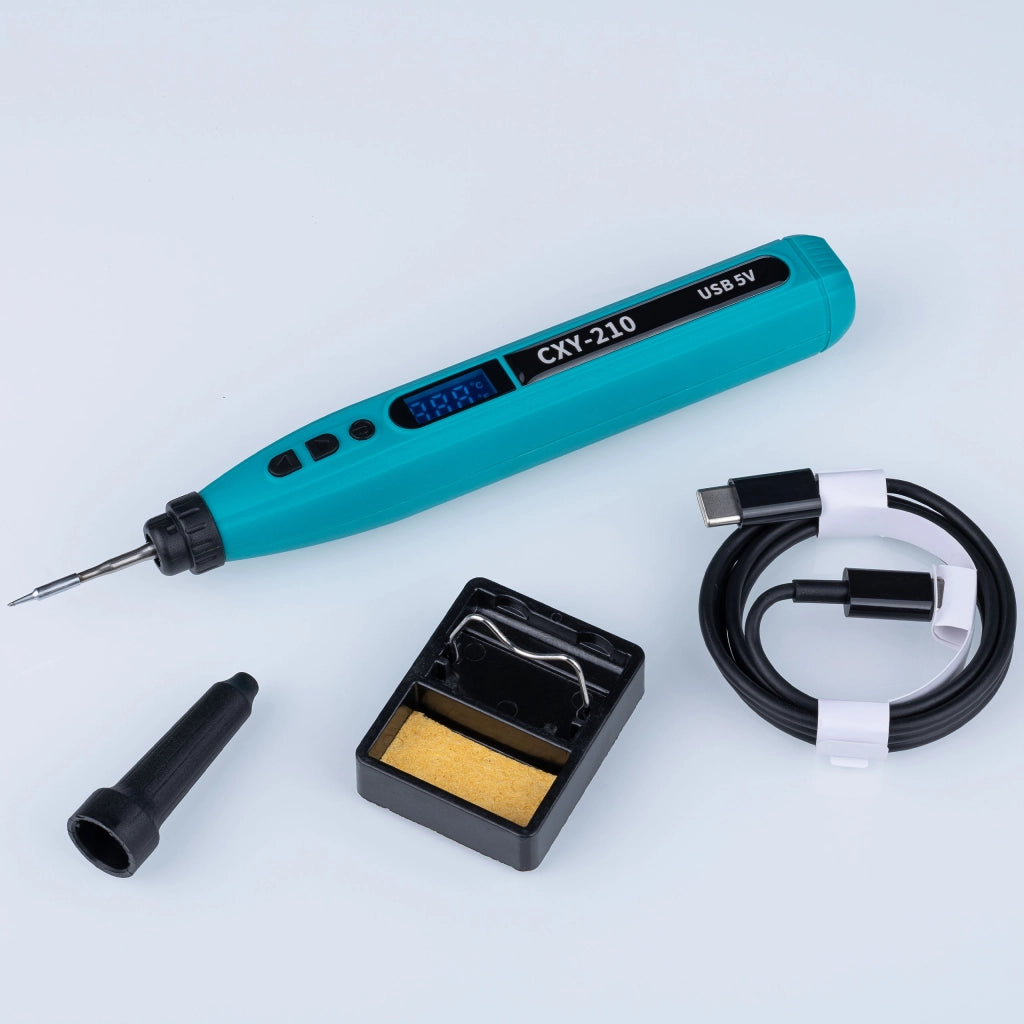 Saldatore Senza Fili CXY-210 SmartSolder Pro – Temperatura Regolabile 180–480°C | Display LED | USB-C | Batteria 18650