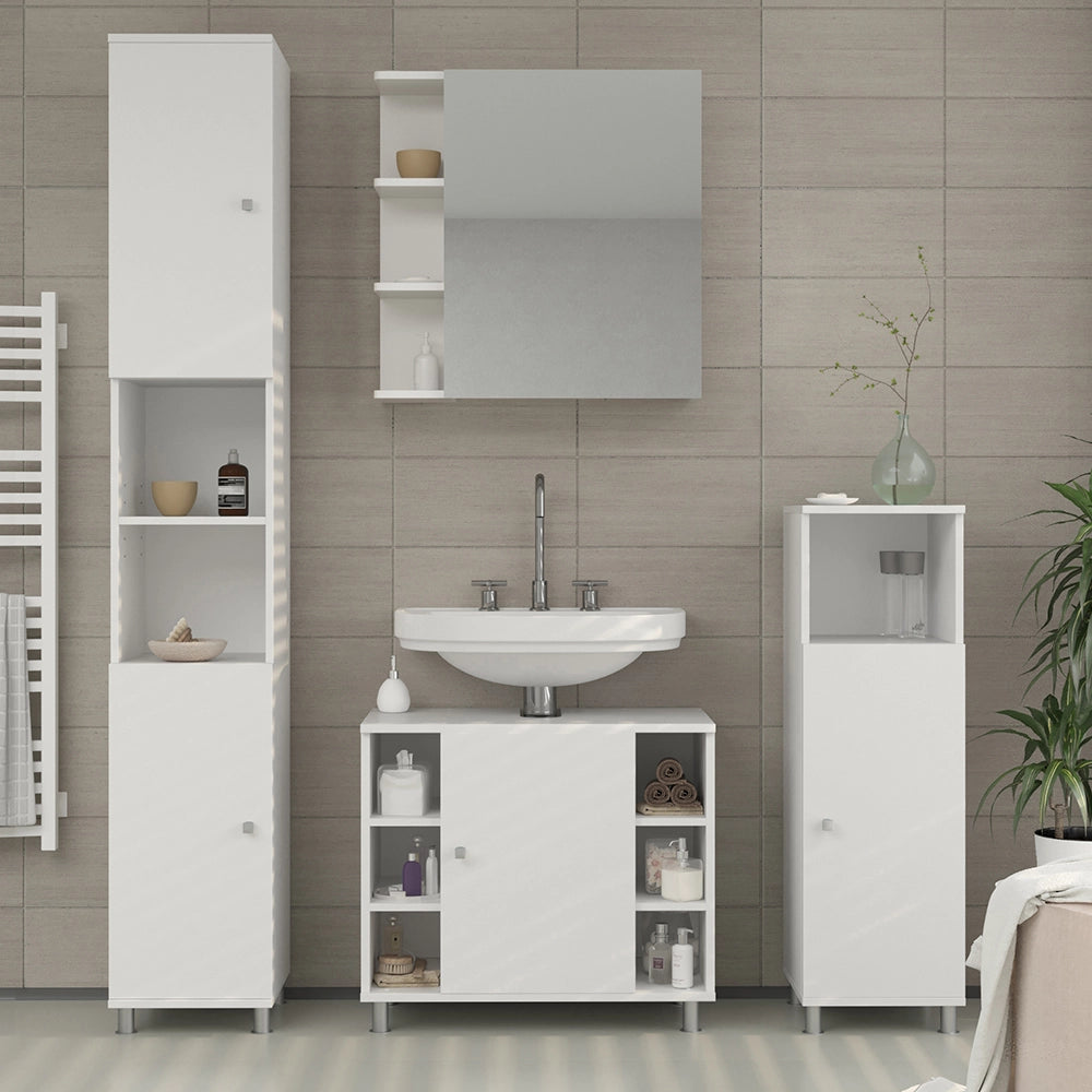 Vicco Specchio contenitore bagno Bianco 62 x 64 cm