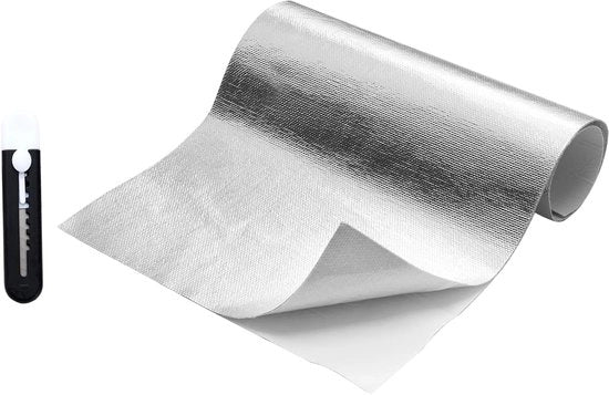 Folie autoadesiva isolante termica - resistente a elevate temperature - 1 pezzo - 60 x 300 cm - vetrofibra