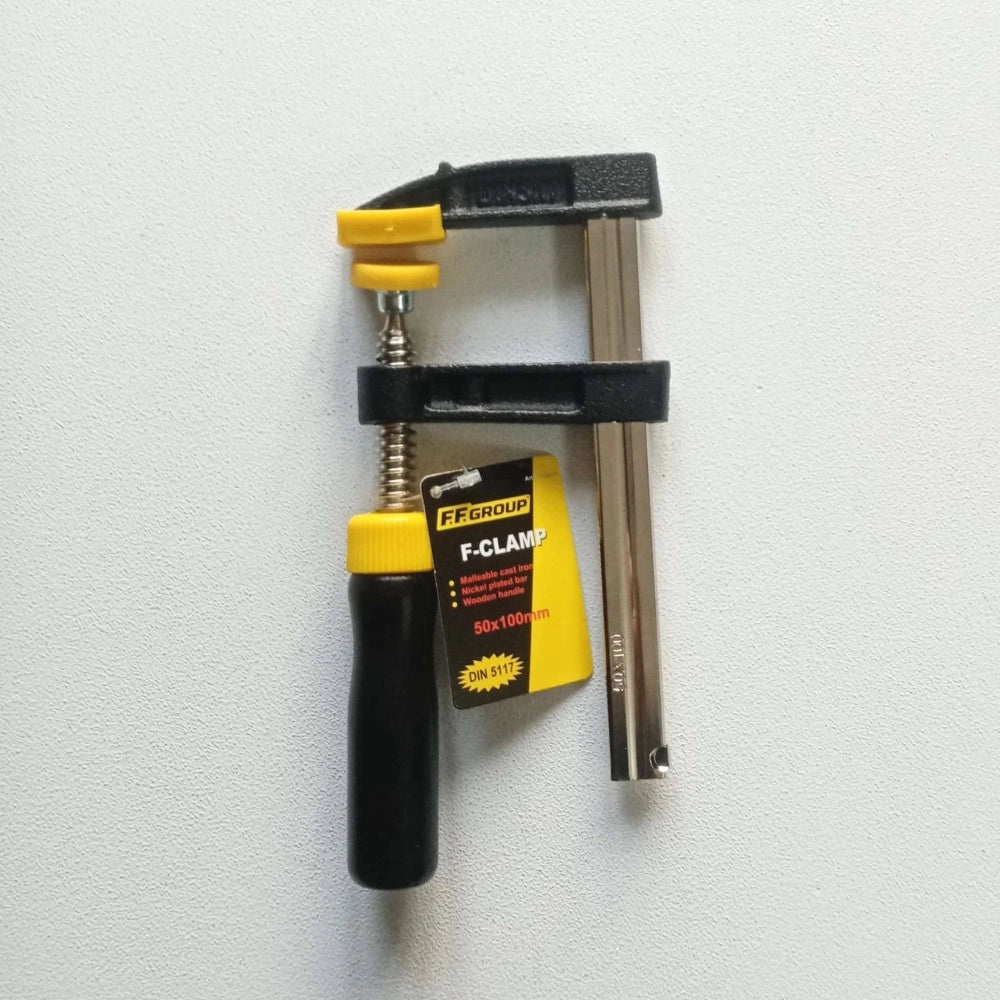 Ff group strettoio morsetto 50x100mm di tipo f heavy duty, din 5117 per carpenteria