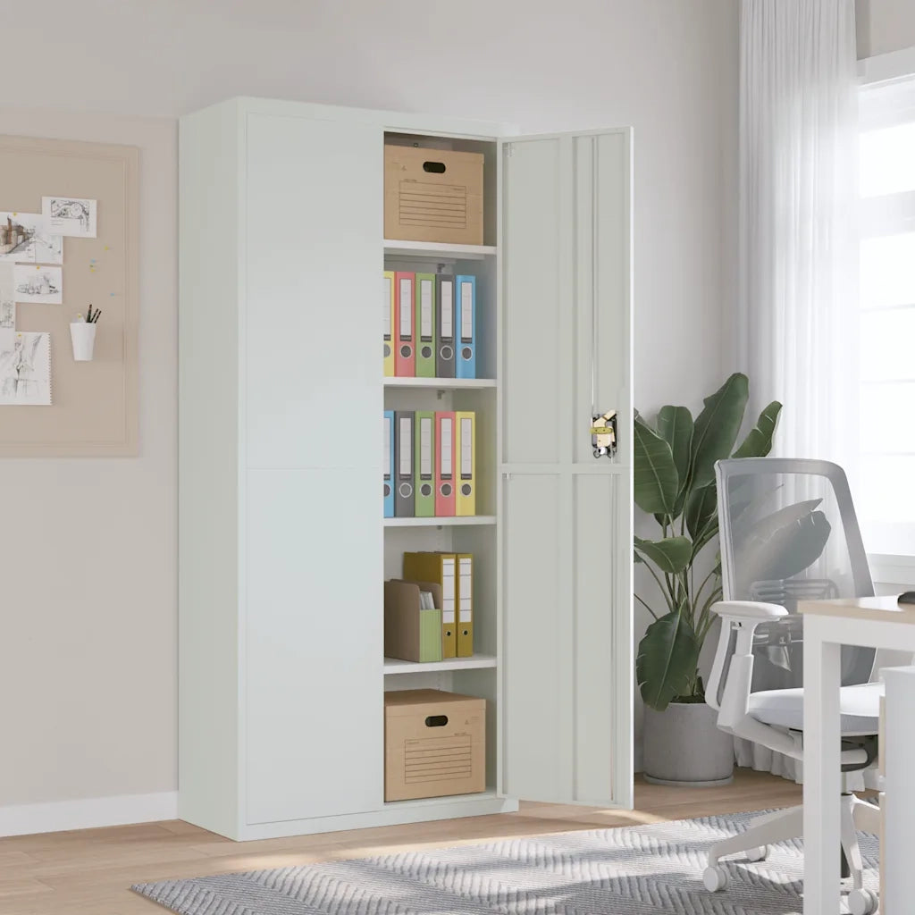 Armadio Classificatore Grigio Chiaro 90x40x200 cm in Acciaio CFW6188511