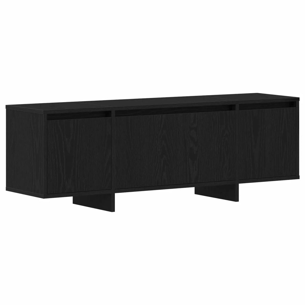 Mobile TV 120 x 30 x 40,5 cm Rovere Nero Legno ingegnerizzato 862709