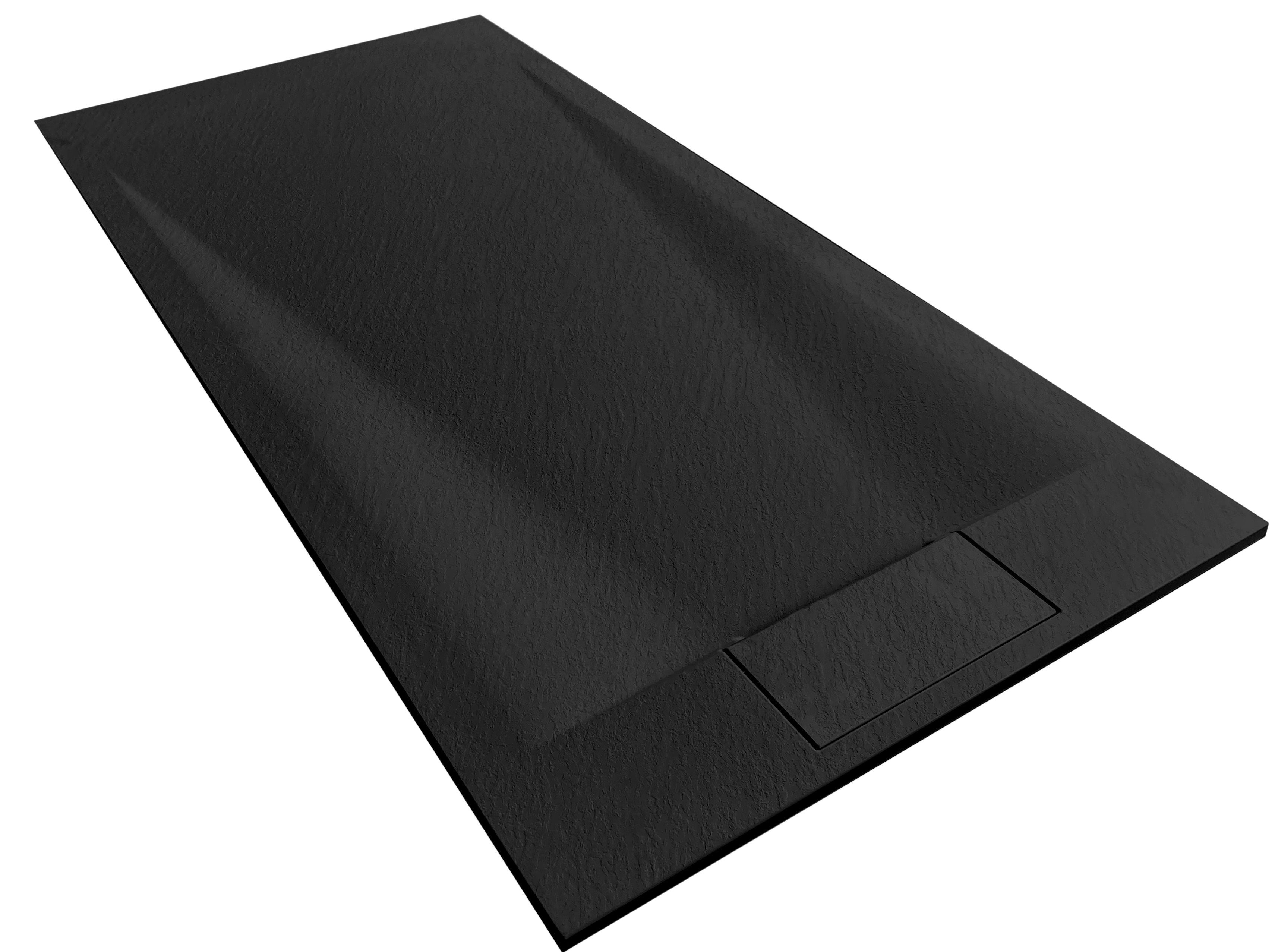 Piatto Doccia Bazalt Black 80x120