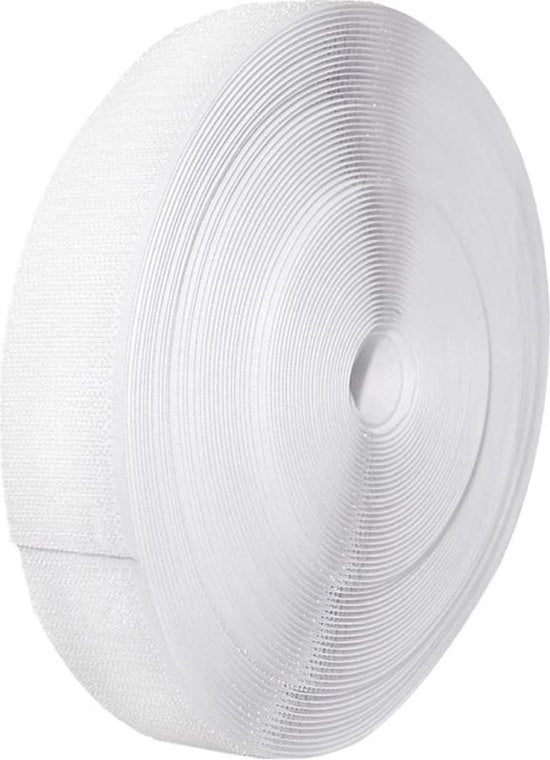 Velcro a doppia faccia con presa forte per tende tappeti tessuti cucito - grucce bianche 20 mm per bambini