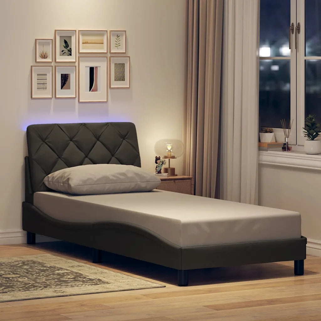 Giroletto con LED senza Materasso 80x200 cm Tessuto
