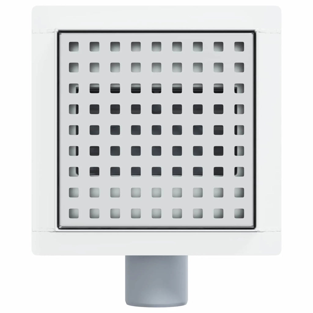 Scarico doccia a pois Argento 15 x 15 cm Acciaio Inox 304 42015934