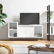 Mobile Porta TV-Mobile per TV-Credenza TV Bianco Lucido 100x35x55 cm in Legno Multistrato 832136