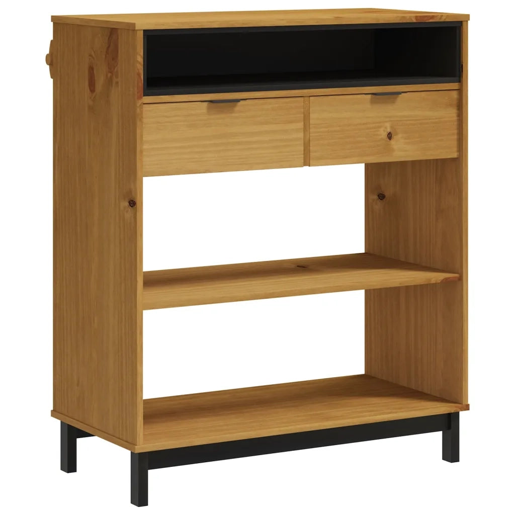 Tavolino da Bar-Tavolino da soggiorno-Tavolo FLAM 92x45x110 cm in Legno Massello di Pino