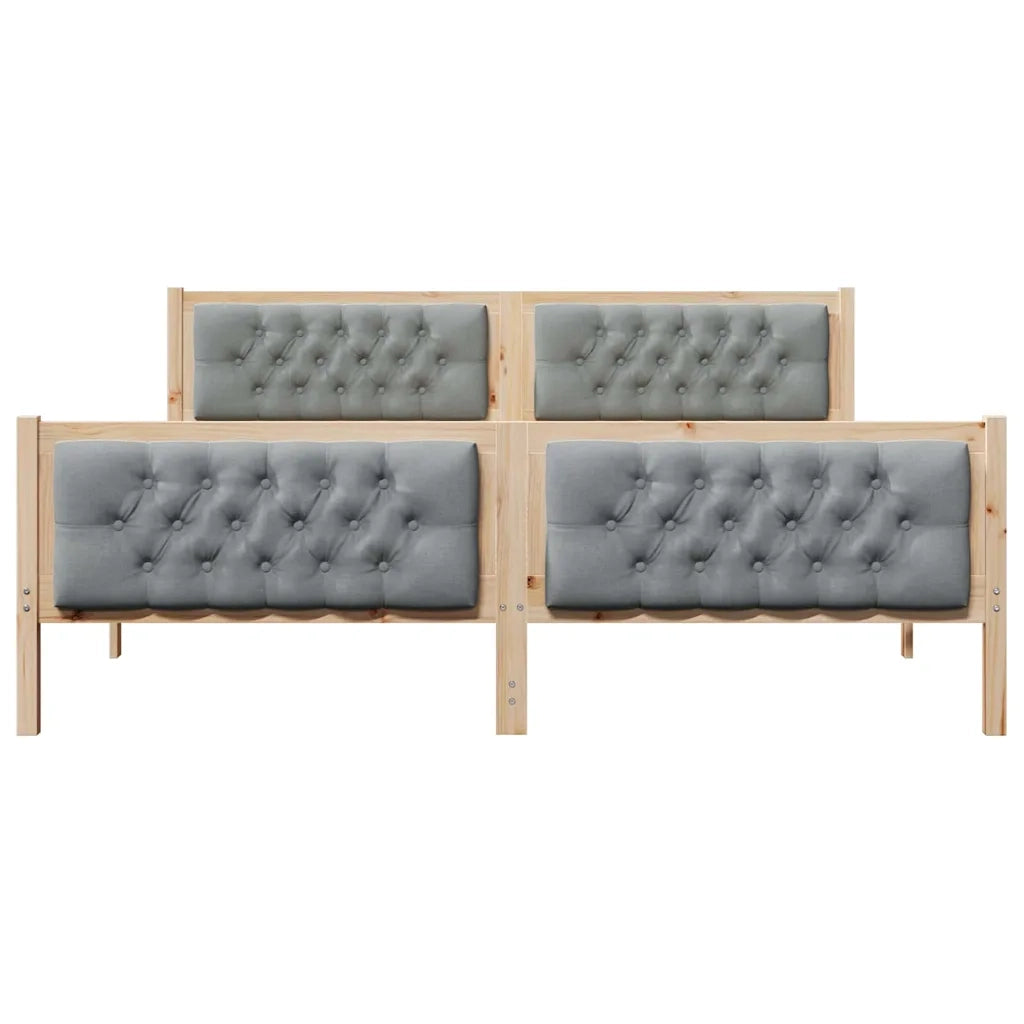 Struttura del letto Grigio chiaro 160 x 200 cm Pino massello 3394278