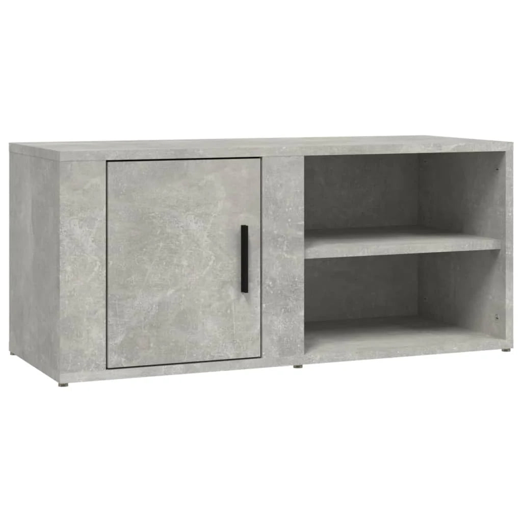 Mobile TV multimediale mensola TV credenza mobile TV sala da pranzo soggiorno camera da letto 2 pezzi 80 x 31,5 x 36 cm legno ingegnerizzato grigio 02_0028563