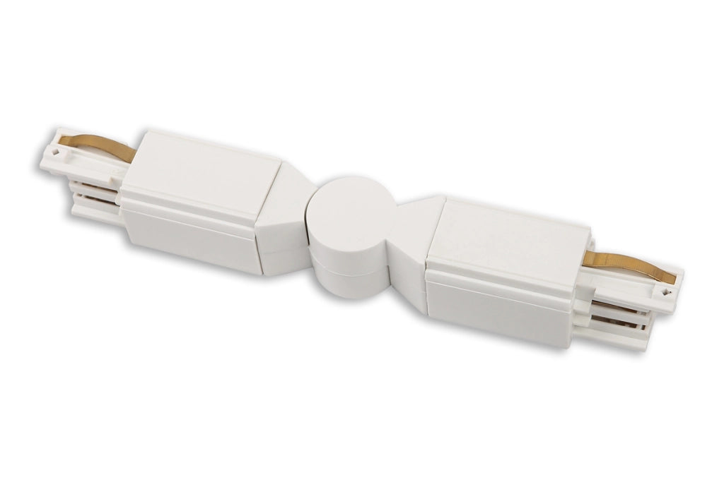 Connettore snodato binario 3 fasi bianco Maxlight