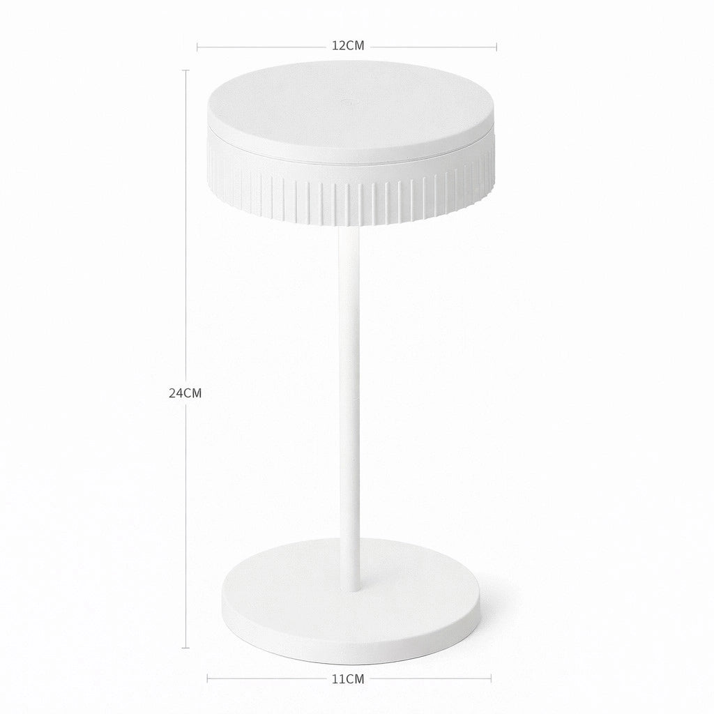 LAMPADA TAVOLO LED RICARICABILE TOUCH USB 2000MAH DESIGN MODERNO BIANCA LPT146