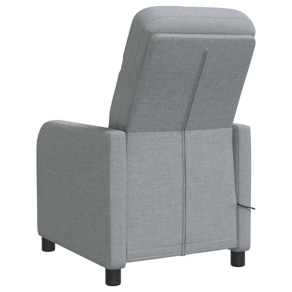 Divano Sedia-Poltrona Massaggiante Grigio Chiaro Tessuto 434970