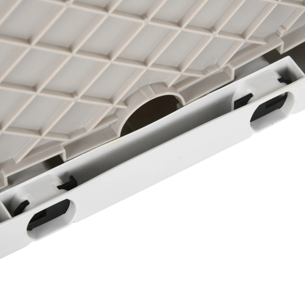 Carrello per la spesa con 2 ruote e manico regolabile ¨C Minimal ¨C 41,5x32,5x85 cm bianco