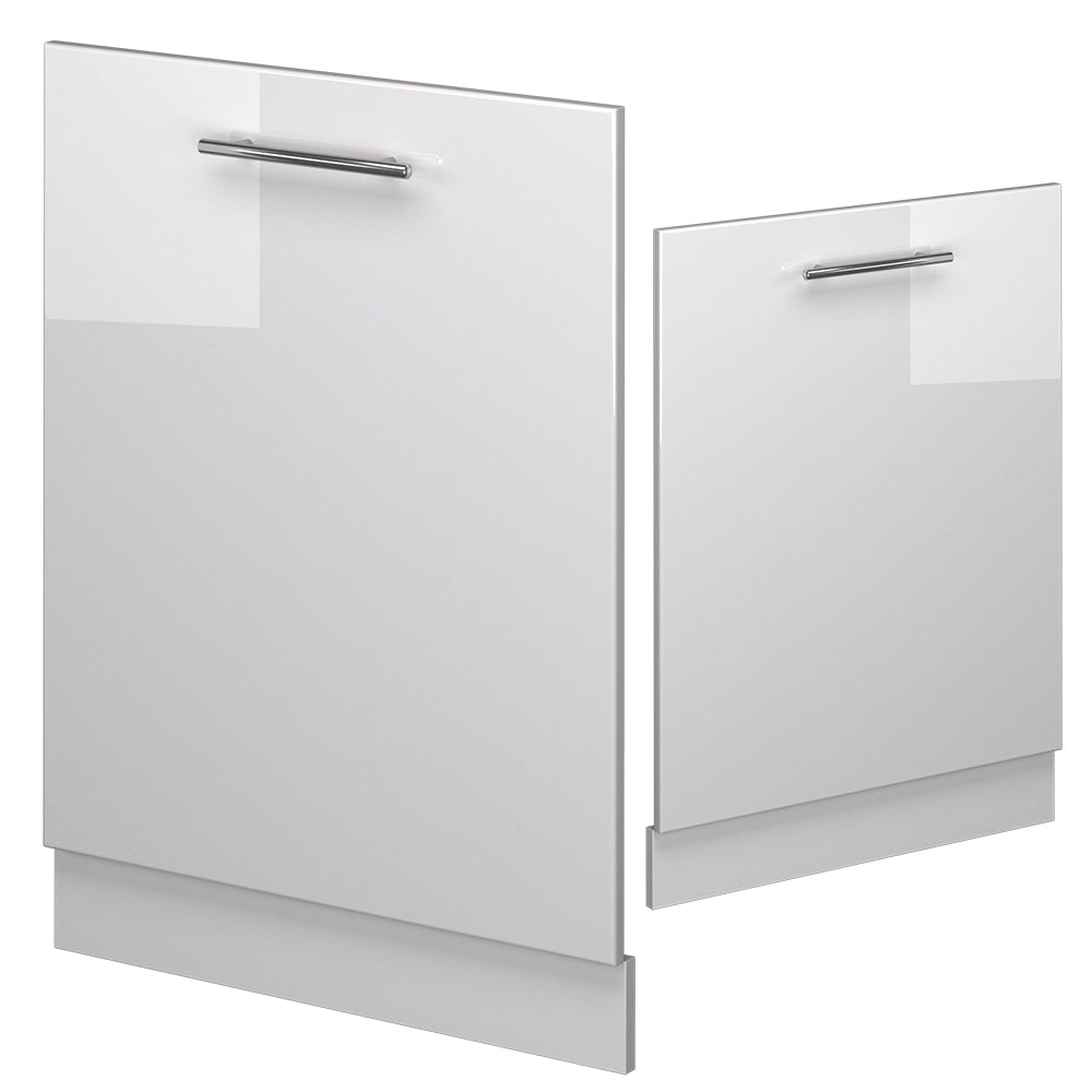 Vicco Pannello frontale della lavastoviglie Bianco lucido 60 cm , PL Rovere