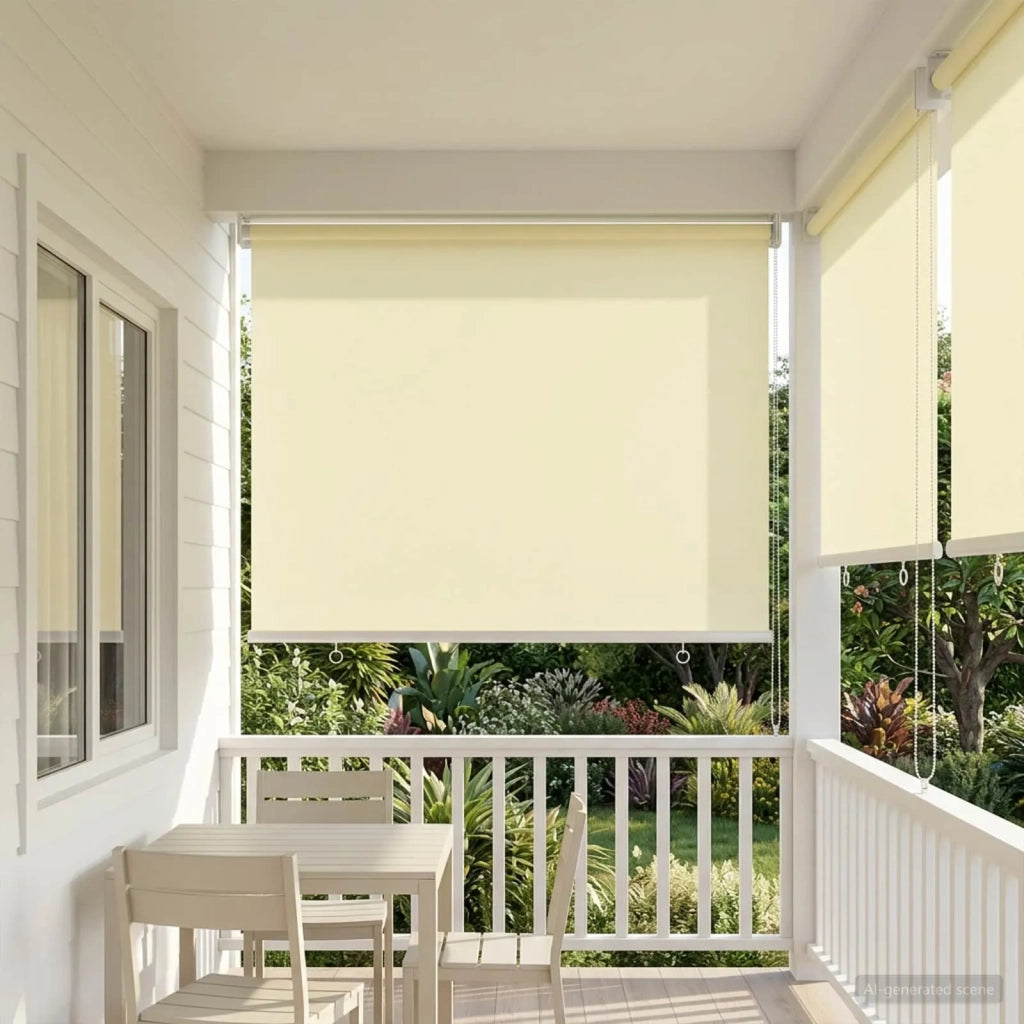 Voletta a rullo con protezione UV Crema 80 x 230 cm Poliestere