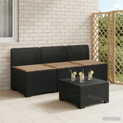 Divano da giardino 3 posti con cuscini in look rattan 3 posto 8011962