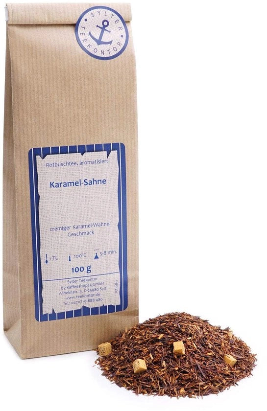 Tè Rooibos al Caramello - Venduto a Pacchi Singoli - 250g - Tè Sudafricano - Aromatizzato - Filtro per Tè