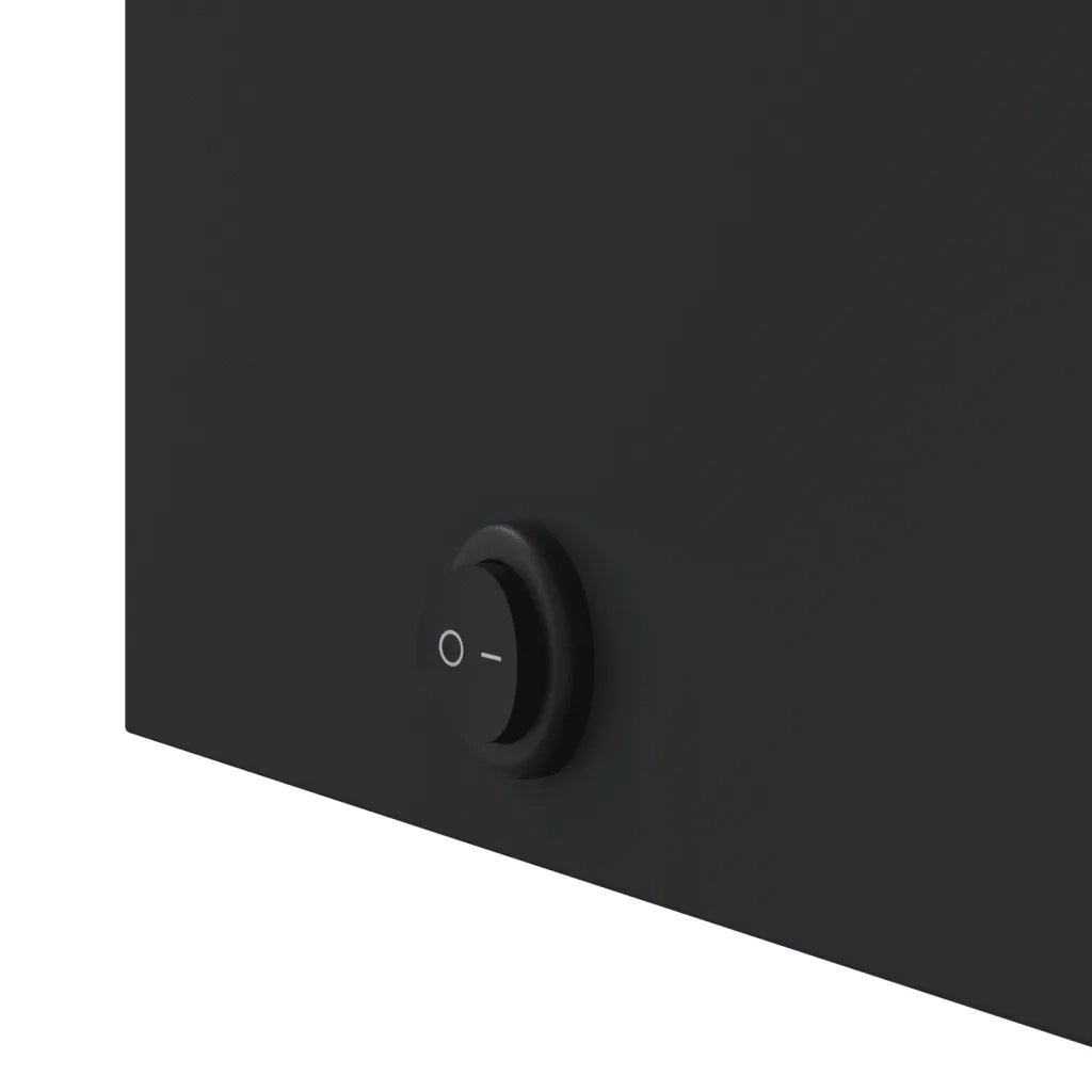 Armadietto Bagno con Specchio e LED Nero 45x13x52 cm 357967