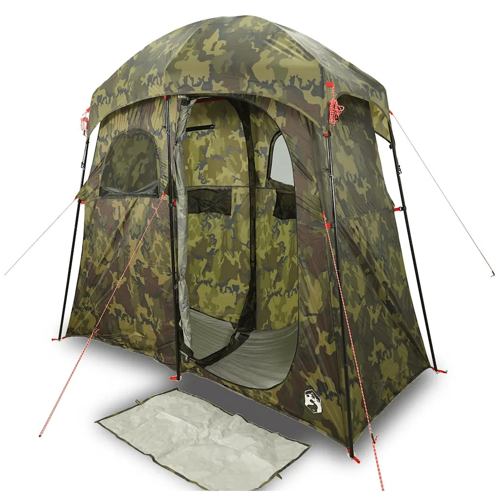 Tenda da Doccia per 2 Persone-Tenda Doccia Portatile Mimetica Impermeabile