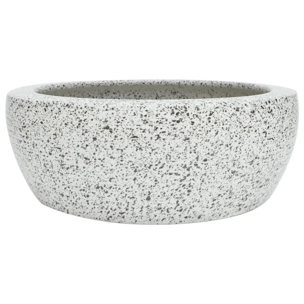 Lavabo da Appoggio Grigio Rotondo ¦µ41x14 cm Ceramica CFW4400046