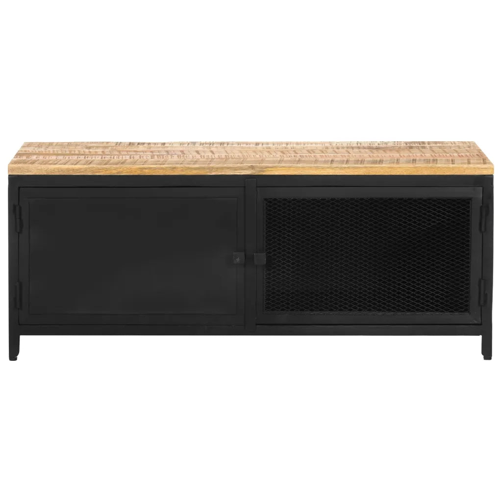 Tavolino da CaffÃ¨ 90x50x37 cm in Legno Massello di Mango Grezzo cod mxl 16291