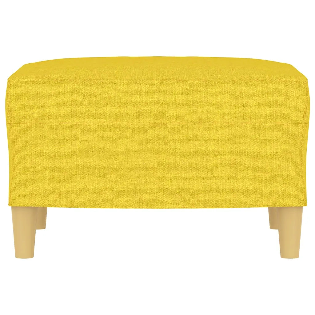 Poggiapiedi Giallo Chiaro 60x50x41 cm in Tessuto 349268