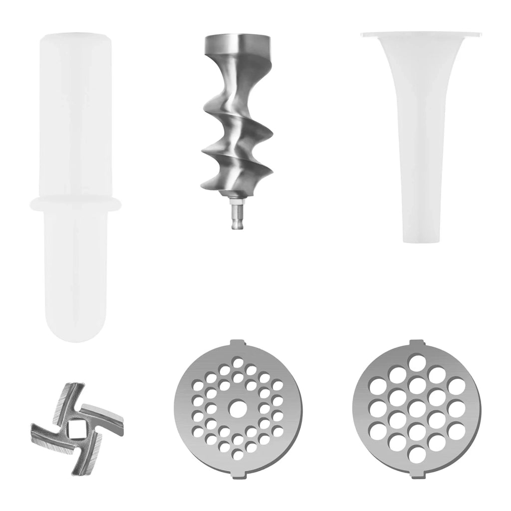 Tritacarne in acciaio inox con funzione reverse capacità 70 kg/h potenza 600 watt 14_0001956