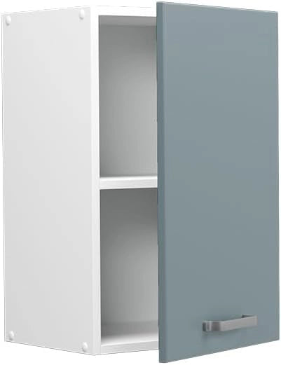 Pensile da cucina R-Line, Grigio-blu, 40 cm, per la libera combinazione all'interno di sistemi cucina modulari