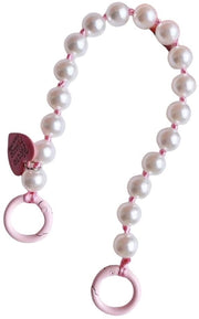 Catenella per telefono - Catenella con perle - Cordone per telefono - Catenella portafuori - Resistente e robusta - Lunghezza circa 28 cm
