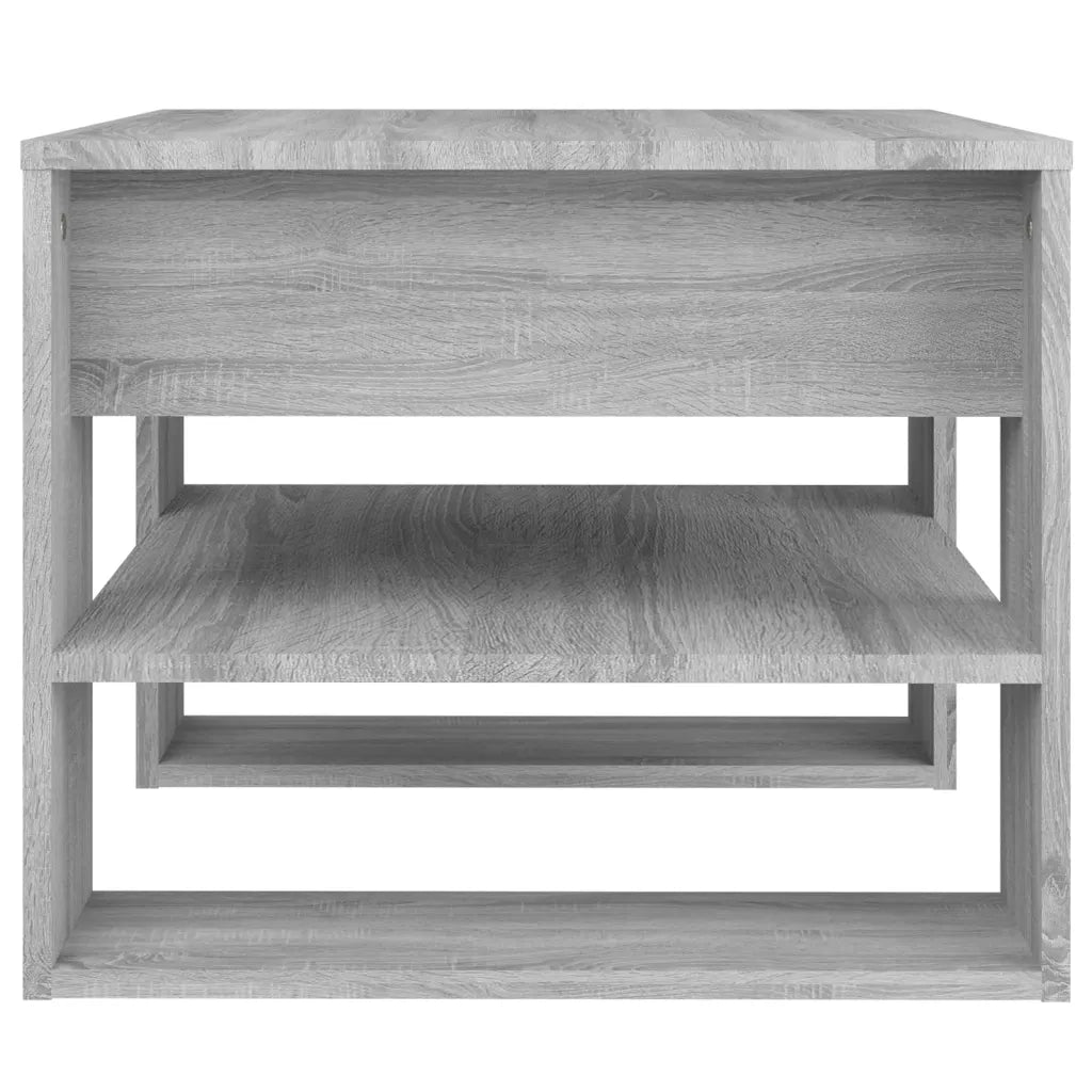 Tavolino Salotto Grigio Sonoma 55,5x55x45 cm Legno Multistrato cod mxl 14868