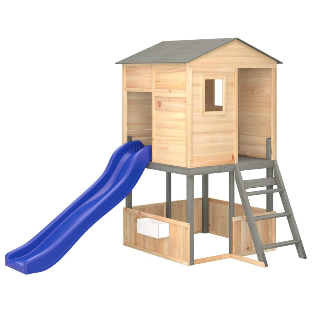 Area giochi esterna con altalene scivolo e robuste strutture per arrampicarsi  giochi da giardino 145 x 131,5 x 218,5 cm legno massello di abete 02_0004793