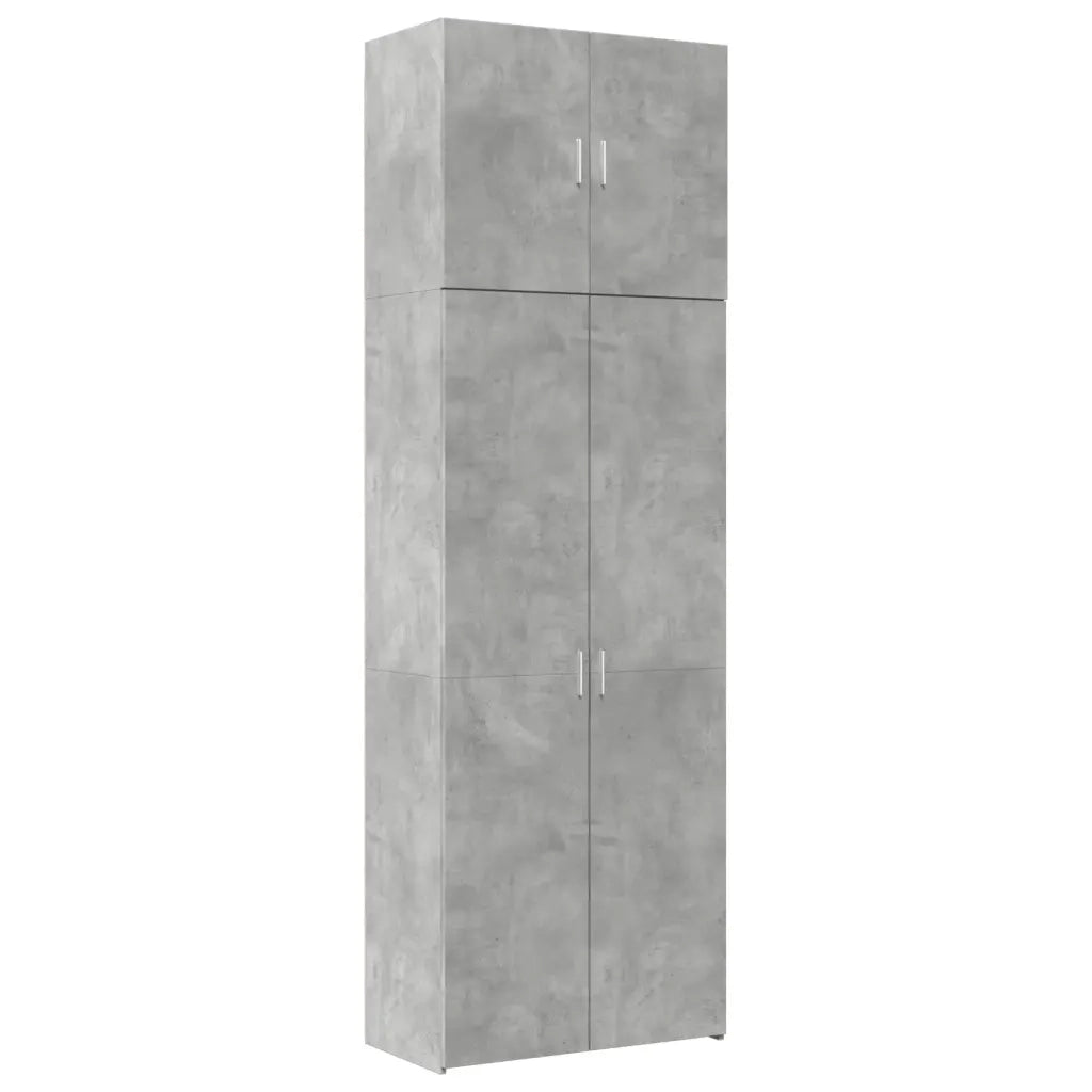 vidaXL Credenza Grigio Cemento 80x42,5x249 cm in Legno Multistrato